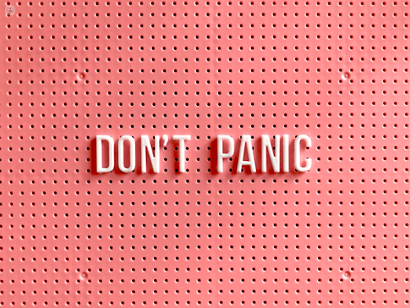 Scritta don't panic