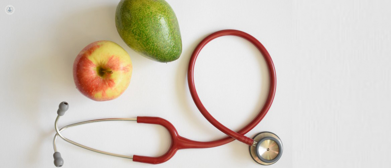 stetoscopio e frutta
