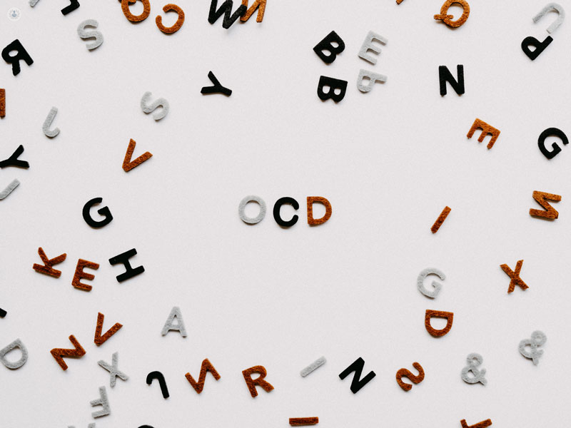 lettere sparse che compongono la sigla OCD